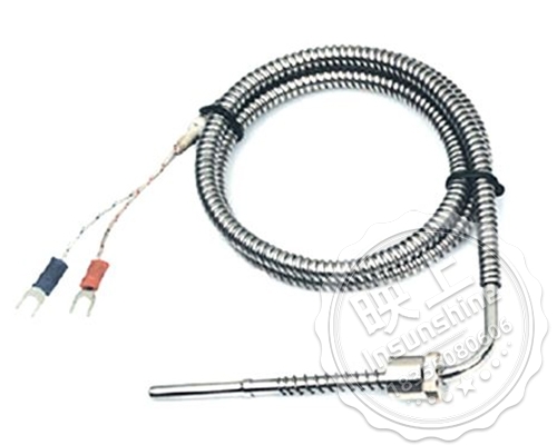 Pressure spring fixed thermocouple