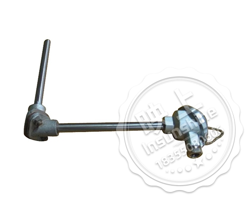 Right angled bend thermocouple