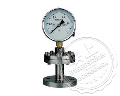 Diaphragm type, diaphragm type shock-resistant pressure gauge