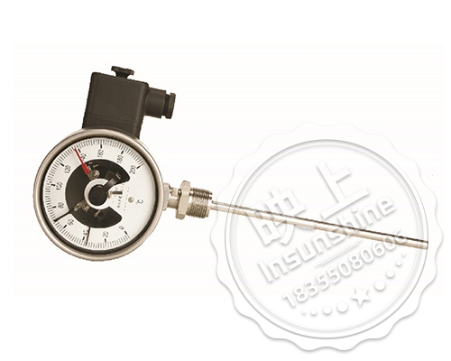 Electric contact bimetal thermometer