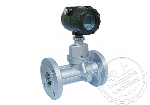 Rotary vortex gas flow meter